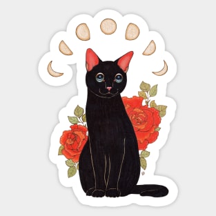 Rose City Kitty Sticker